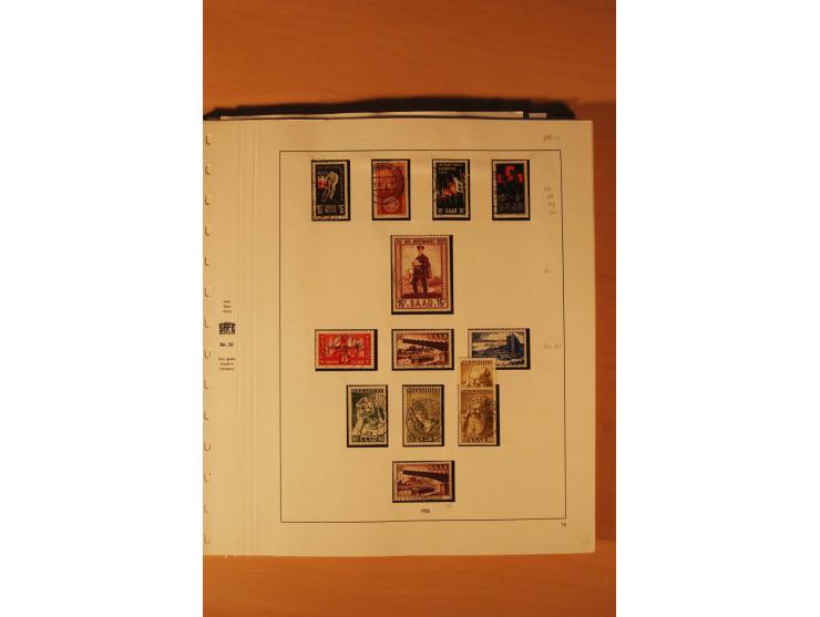 1947/59, ungebrauchte/postfrische und gestempelte Sammlung mit einigen besseren und kompletten Ausgaben, Abarten und weitere 