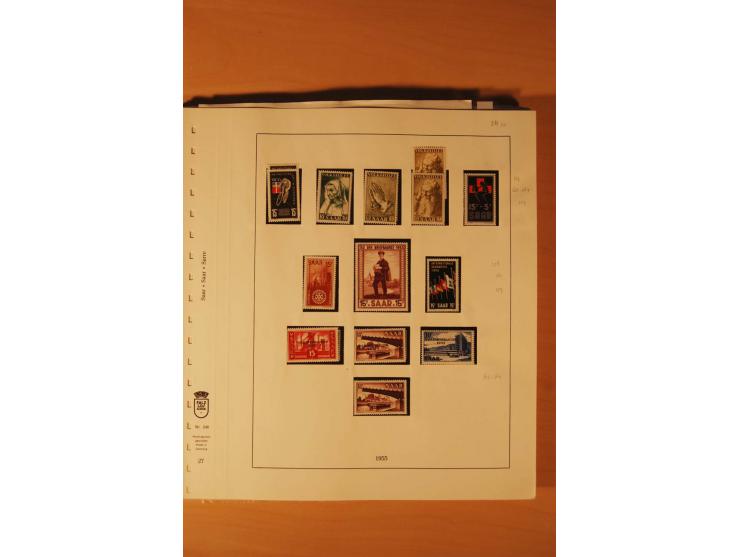 1947/59, ungebrauchte/postfrische und gestempelte Sammlung mit einigen besseren und kompletten Ausgaben, Abarten und weitere 