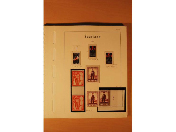1947/59, ungebrauchte/postfrische und gestempelte Sammlung mit einigen besseren und kompletten Ausgaben, Abarten und weitere 