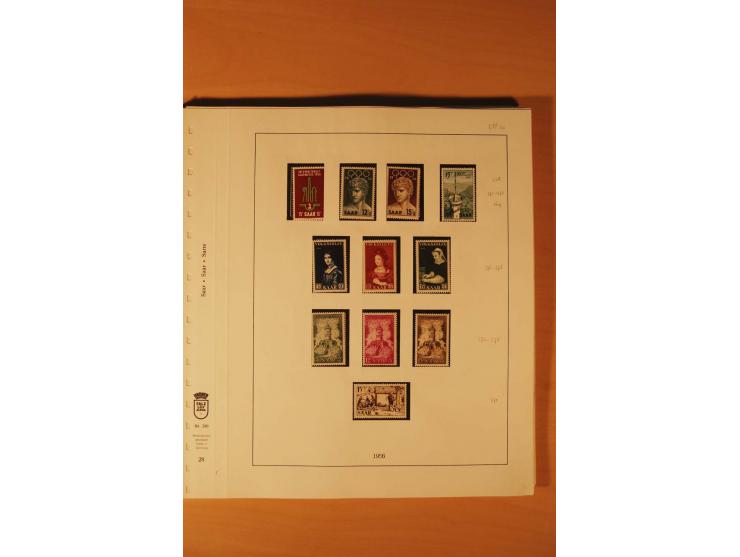 1947/59, ungebrauchte/postfrische und gestempelte Sammlung mit einigen besseren und kompletten Ausgaben, Abarten und weitere 