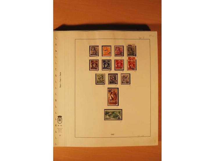 1947/59, ungebrauchte/postfrische und gestempelte Sammlung mit einigen besseren und kompletten Ausgaben, Abarten und weitere 