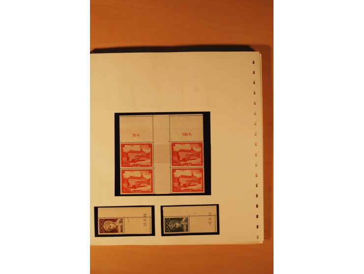 1947/59, ungebrauchte/postfrische und gestempelte Sammlung mit einigen besseren und kompletten Ausgaben, Abarten und weitere 