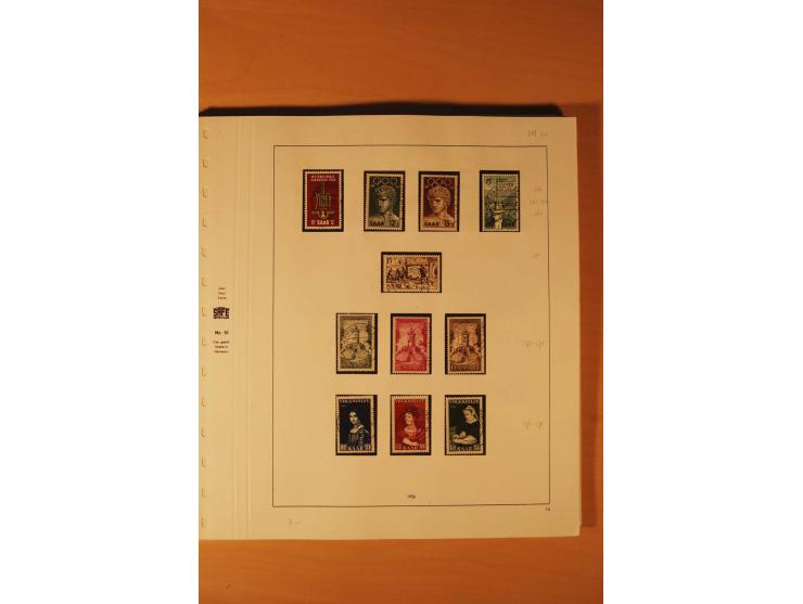 1947/59, ungebrauchte/postfrische und gestempelte Sammlung mit einigen besseren und kompletten Ausgaben, Abarten und weitere 