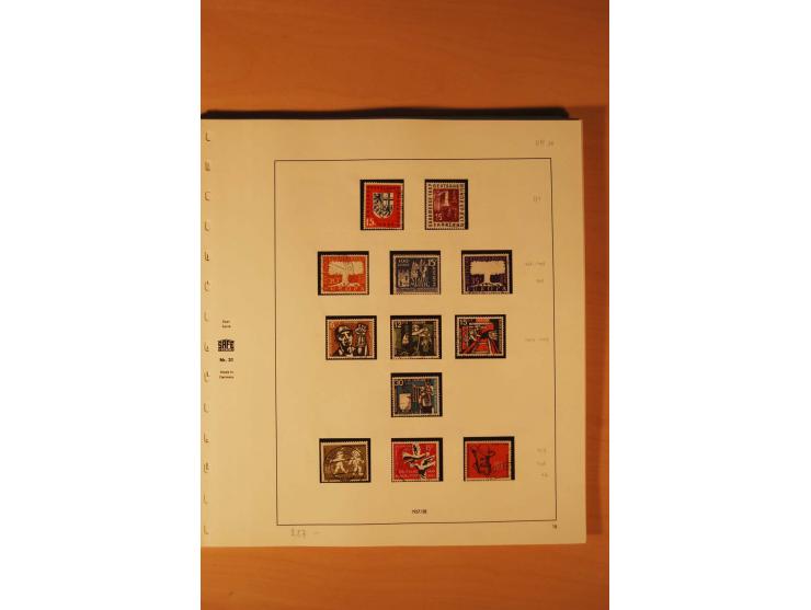1947/59, ungebrauchte/postfrische und gestempelte Sammlung mit einigen besseren und kompletten Ausgaben, Abarten und weitere 