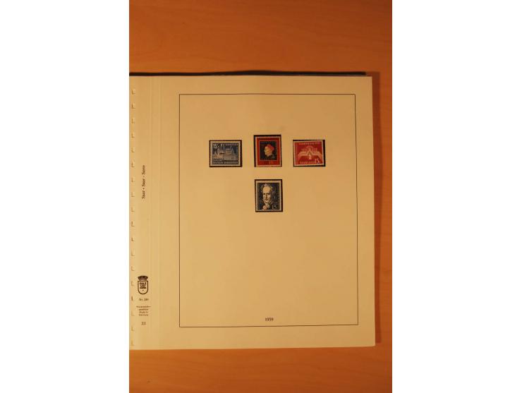 1947/59, ungebrauchte/postfrische und gestempelte Sammlung mit einigen besseren und kompletten Ausgaben, Abarten und weitere 