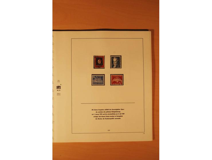 1947/59, ungebrauchte/postfrische und gestempelte Sammlung mit einigen besseren und kompletten Ausgaben, Abarten und weitere 