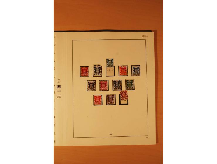 1947/59, ungebrauchte/postfrische und gestempelte Sammlung mit einigen besseren und kompletten Ausgaben, Abarten und weitere 