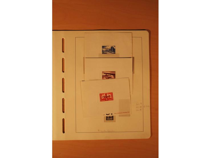 1947/59, ungebrauchte/postfrische und gestempelte Sammlung mit einigen besseren und kompletten Ausgaben, Abarten und weitere 