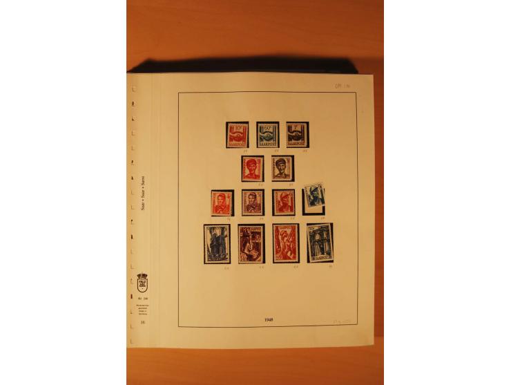 1947/59, ungebrauchte/postfrische und gestempelte Sammlung mit einigen besseren und kompletten Ausgaben, Abarten und weitere 