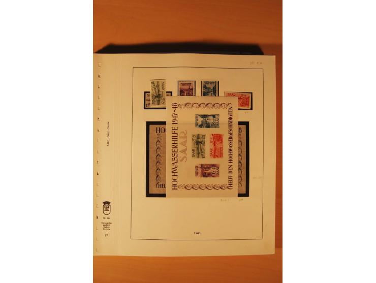 1947/59, ungebrauchte/postfrische und gestempelte Sammlung mit einigen besseren und kompletten Ausgaben, Abarten und weitere 