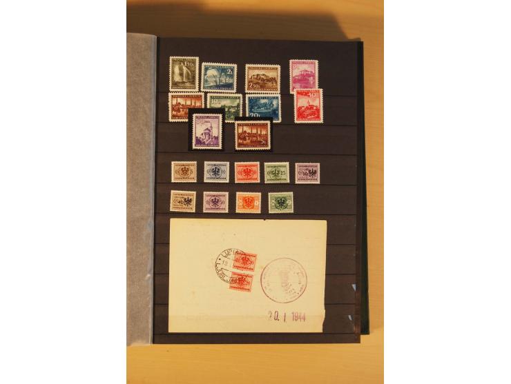 1939/44, Albanien bis Zara, meist ungebrauchte/postfrische und gestempelte Sammlung mit vielen besseren und kompletten Ausgab