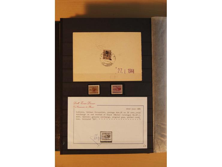 1939/44, Albanien bis Zara, meist ungebrauchte/postfrische und gestempelte Sammlung mit vielen besseren und kompletten Ausgab