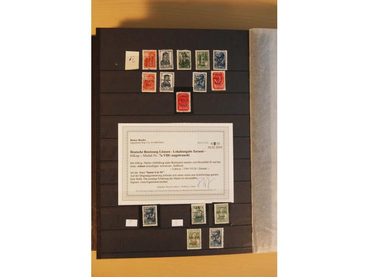 1939/44, Albanien bis Zara, meist ungebrauchte/postfrische und gestempelte Sammlung mit vielen besseren und kompletten Ausgab