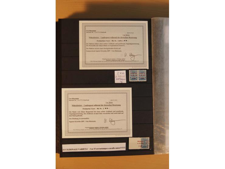 1939/44, Albanien bis Zara, meist ungebrauchte/postfrische und gestempelte Sammlung mit vielen besseren und kompletten Ausgab