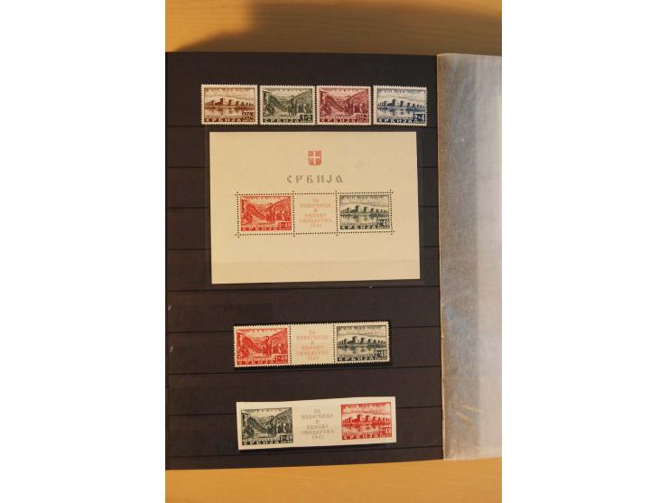 1939/44, Albanien bis Zara, meist ungebrauchte/postfrische und gestempelte Sammlung mit vielen besseren und kompletten Ausgab