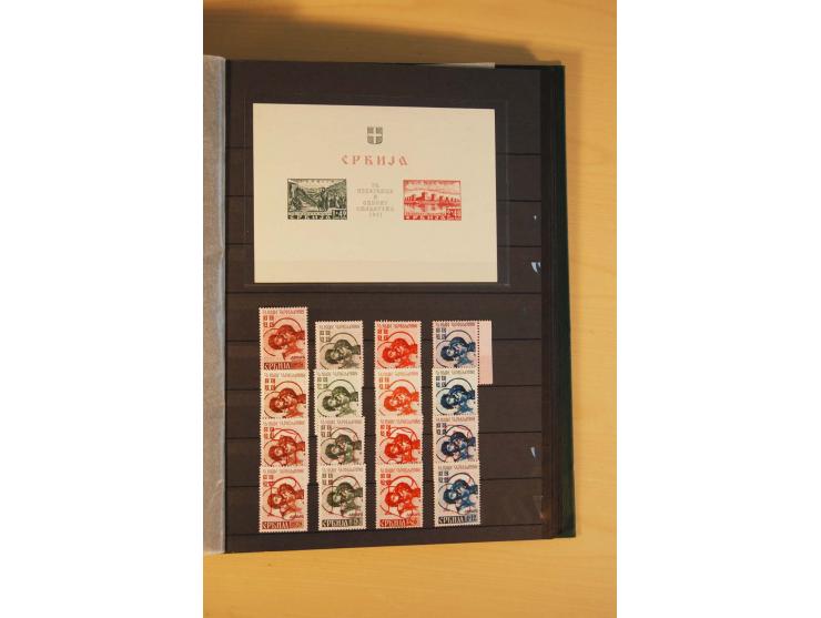 1939/44, Albanien bis Zara, meist ungebrauchte/postfrische und gestempelte Sammlung mit vielen besseren und kompletten Ausgab