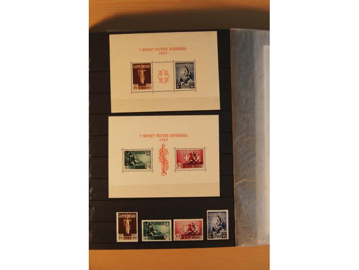 1939/44, Albanien bis Zara, meist ungebrauchte/postfrische und gestempelte Sammlung mit vielen besseren und kompletten Ausgab