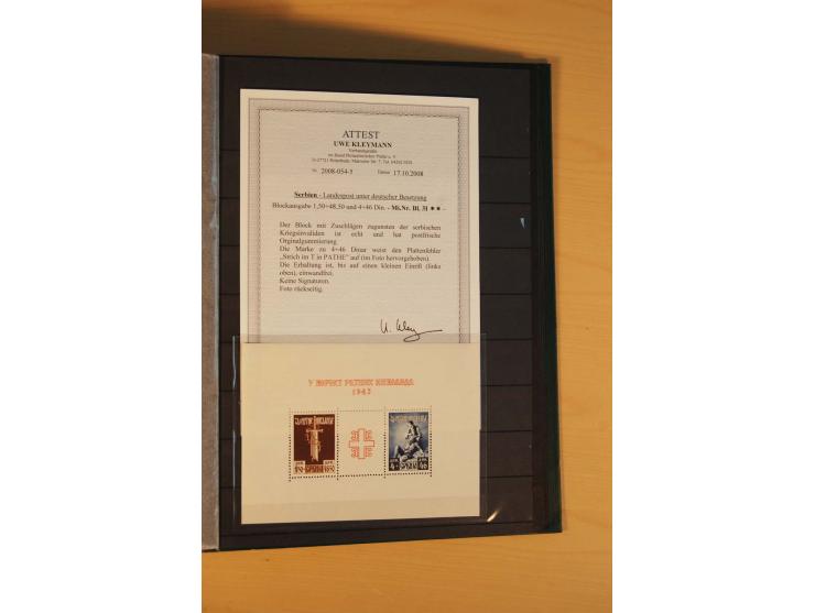1939/44, Albanien bis Zara, meist ungebrauchte/postfrische und gestempelte Sammlung mit vielen besseren und kompletten Ausgab