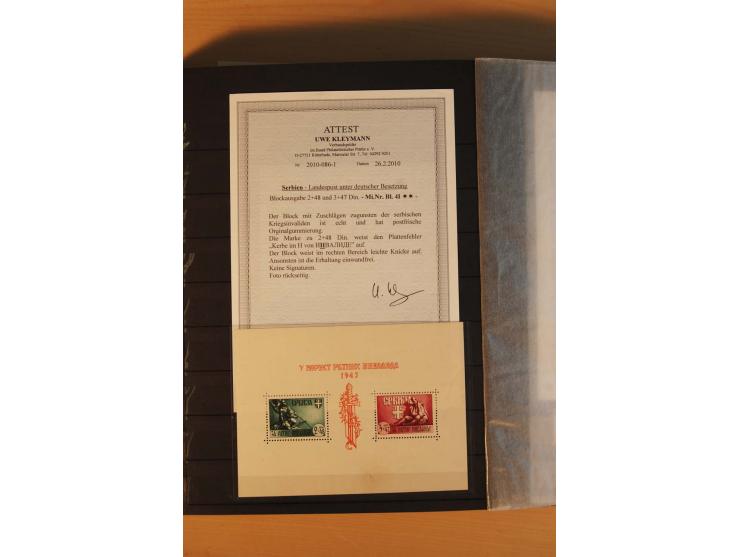 1939/44, Albanien bis Zara, meist ungebrauchte/postfrische und gestempelte Sammlung mit vielen besseren und kompletten Ausgab