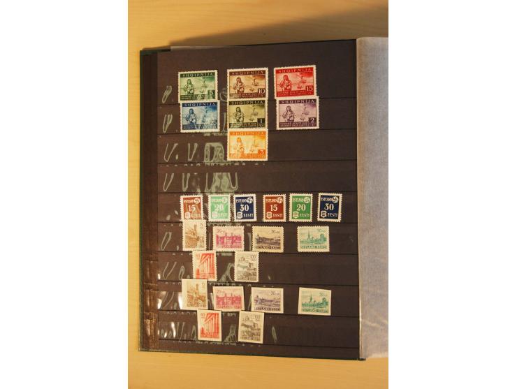 1939/44, Albanien bis Zara, meist ungebrauchte/postfrische und gestempelte Sammlung mit vielen besseren und kompletten Ausgab