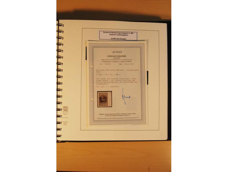1940/45, Albanien bis Zara ungebrauchte/postfrische und gestempelte Sammlung mit vielen besseren Werten, u.a. Elwa Mi.-Nr. 1(