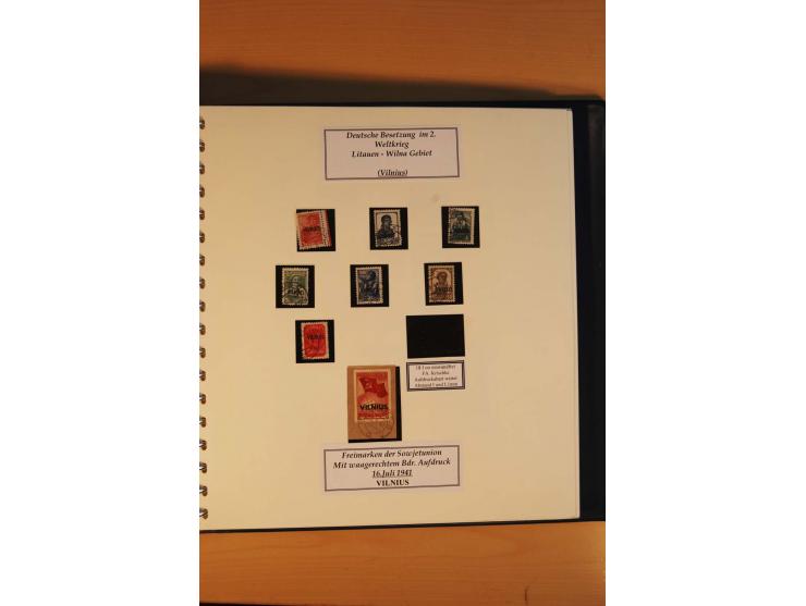 1940/45, Albanien bis Zara ungebrauchte/postfrische und gestempelte Sammlung mit vielen besseren Werten, u.a. Elwa Mi.-Nr. 1(