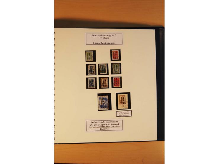 1940/45, Albanien bis Zara ungebrauchte/postfrische und gestempelte Sammlung mit vielen besseren Werten, u.a. Elwa Mi.-Nr. 1(
