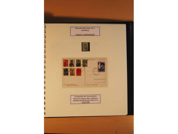 1940/45, Albanien bis Zara ungebrauchte/postfrische und gestempelte Sammlung mit vielen besseren Werten, u.a. Elwa Mi.-Nr. 1(