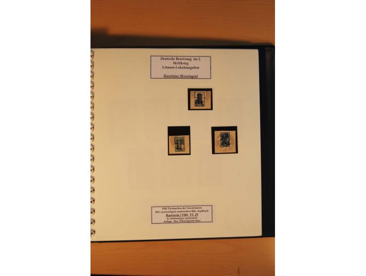 1940/45, Albanien bis Zara ungebrauchte/postfrische und gestempelte Sammlung mit vielen besseren Werten, u.a. Elwa Mi.-Nr. 1(