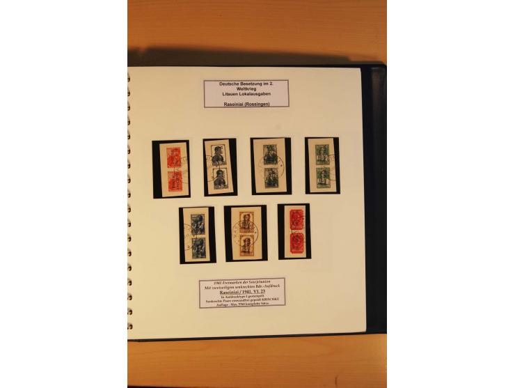 1940/45, Albanien bis Zara ungebrauchte/postfrische und gestempelte Sammlung mit vielen besseren Werten, u.a. Elwa Mi.-Nr. 1(