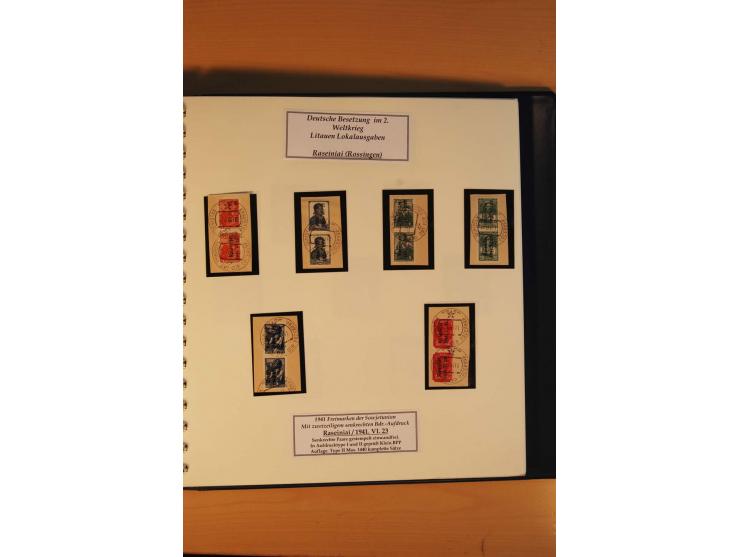 1940/45, Albanien bis Zara ungebrauchte/postfrische und gestempelte Sammlung mit vielen besseren Werten, u.a. Elwa Mi.-Nr. 1(