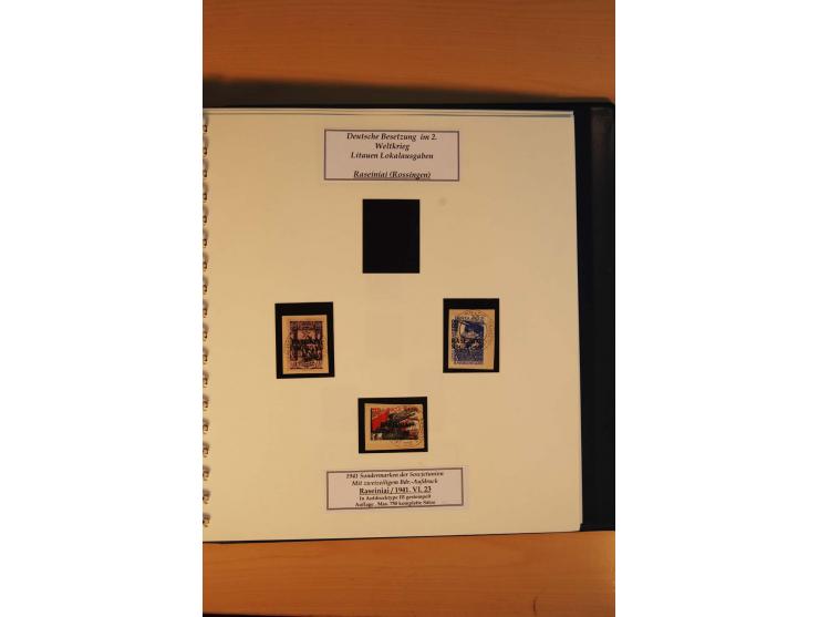 1940/45, Albanien bis Zara ungebrauchte/postfrische und gestempelte Sammlung mit vielen besseren Werten, u.a. Elwa Mi.-Nr. 1(