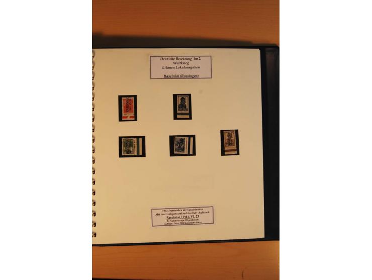 1940/45, Albanien bis Zara ungebrauchte/postfrische und gestempelte Sammlung mit vielen besseren Werten, u.a. Elwa Mi.-Nr. 1(