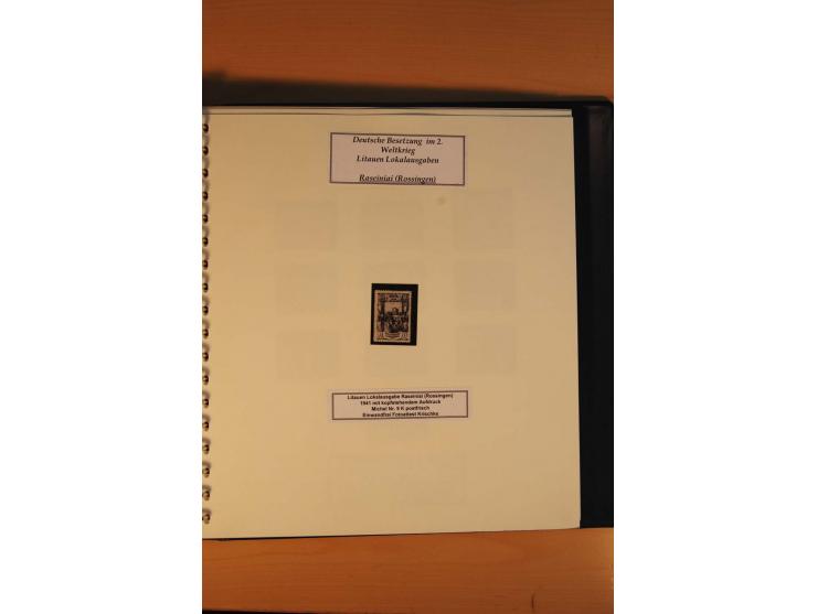 1940/45, Albanien bis Zara ungebrauchte/postfrische und gestempelte Sammlung mit vielen besseren Werten, u.a. Elwa Mi.-Nr. 1(