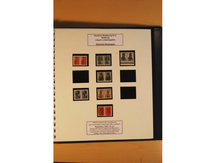 1940/45, Albanien bis Zara ungebrauchte/postfrische und gestempelte Sammlung mit vielen besseren Werten, u.a. Elwa Mi.-Nr. 1(