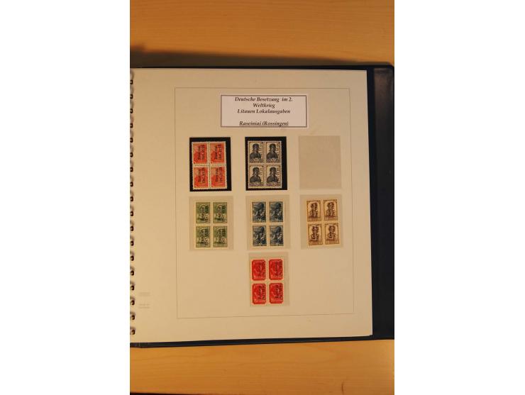 1940/45, Albanien bis Zara ungebrauchte/postfrische und gestempelte Sammlung mit vielen besseren Werten, u.a. Elwa Mi.-Nr. 1(