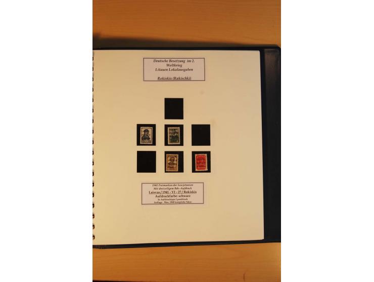 1940/45, Albanien bis Zara ungebrauchte/postfrische und gestempelte Sammlung mit vielen besseren Werten, u.a. Elwa Mi.-Nr. 1(