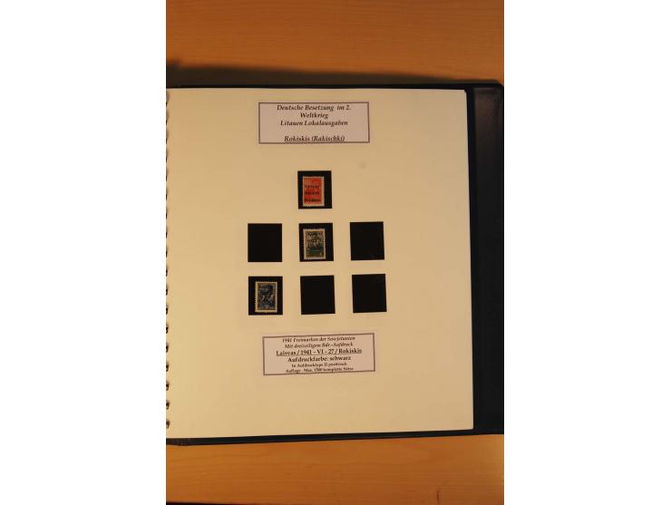 1940/45, Albanien bis Zara ungebrauchte/postfrische und gestempelte Sammlung mit vielen besseren Werten, u.a. Elwa Mi.-Nr. 1(