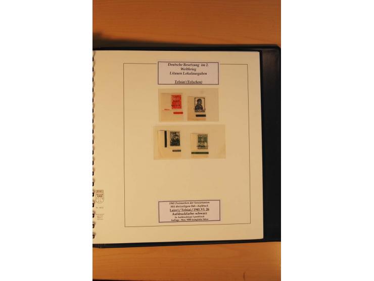 1940/45, Albanien bis Zara ungebrauchte/postfrische und gestempelte Sammlung mit vielen besseren Werten, u.a. Elwa Mi.-Nr. 1(
