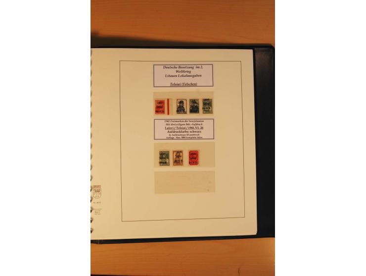1940/45, Albanien bis Zara ungebrauchte/postfrische und gestempelte Sammlung mit vielen besseren Werten, u.a. Elwa Mi.-Nr. 1(