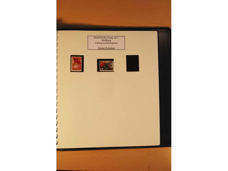 1940/45, Albanien bis Zara ungebrauchte/postfrische und gestempelte Sammlung mit vielen besseren Werten, u.a. Elwa Mi.-Nr. 1(