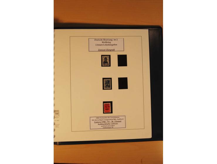 1940/45, Albanien bis Zara ungebrauchte/postfrische und gestempelte Sammlung mit vielen besseren Werten, u.a. Elwa Mi.-Nr. 1(