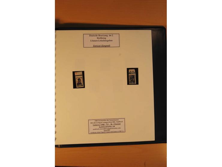 1940/45, Albanien bis Zara ungebrauchte/postfrische und gestempelte Sammlung mit vielen besseren Werten, u.a. Elwa Mi.-Nr. 1(