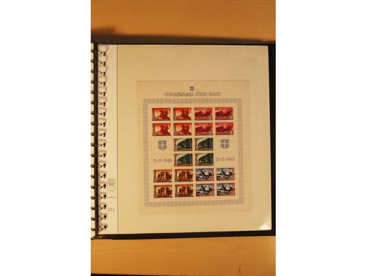 1940/45, Albanien bis Zara ungebrauchte/postfrische und gestempelte Sammlung mit vielen besseren Werten, u.a. Elwa Mi.-Nr. 1(