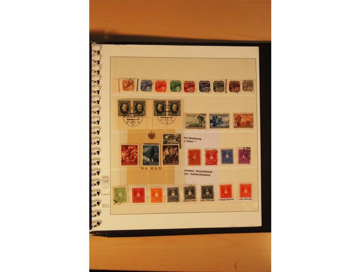 1940/45, Albanien bis Zara ungebrauchte/postfrische und gestempelte Sammlung mit vielen besseren Werten, u.a. Elwa Mi.-Nr. 1(