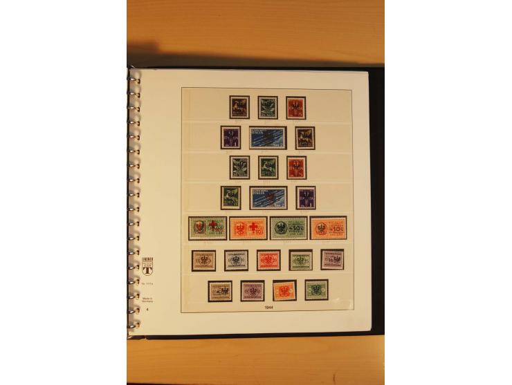 1940/45, Albanien bis Zara ungebrauchte/postfrische und gestempelte Sammlung mit vielen besseren Werten, u.a. Elwa Mi.-Nr. 1(