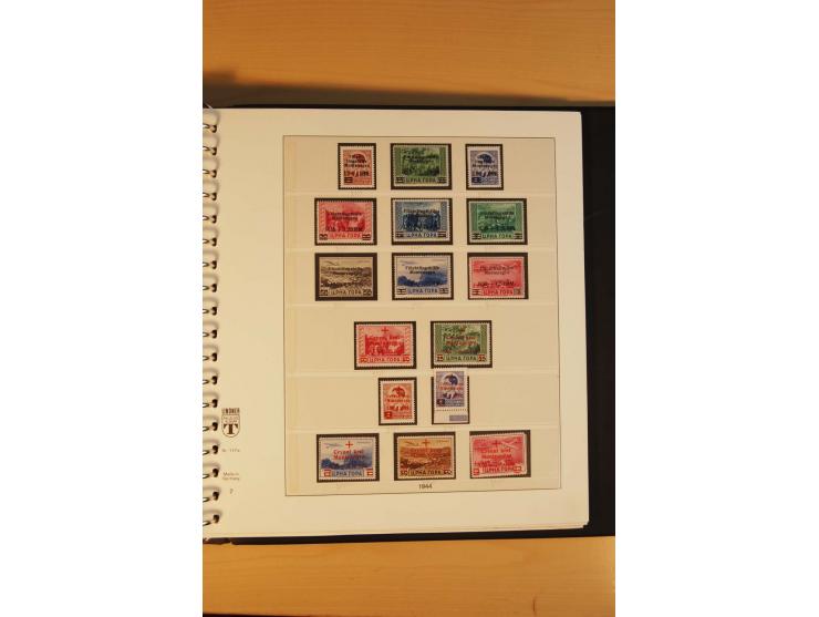1940/45, Albanien bis Zara ungebrauchte/postfrische und gestempelte Sammlung mit vielen besseren Werten, u.a. Elwa Mi.-Nr. 1(