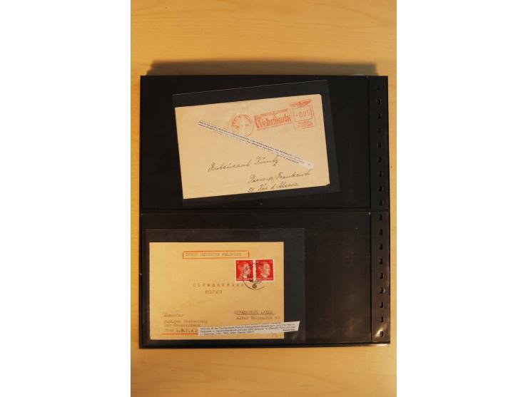 1939/45, umfangreiche Sammlung mit über 190 Briefen (viele mit Inhalt) und Karten, dabei viele besondere Stempel, Luft-Feldpo