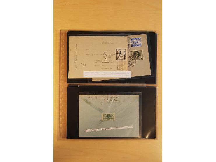 1939/45, umfangreiche Sammlung mit über 190 Briefen (viele mit Inhalt) und Karten, dabei viele besondere Stempel, Luft-Feldpo