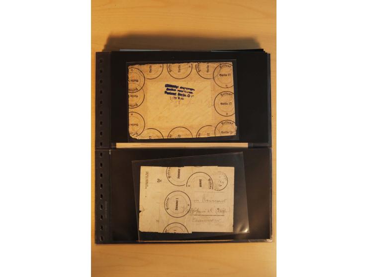 1939/45, umfangreiche Sammlung mit über 190 Briefen (viele mit Inhalt) und Karten, dabei viele besondere Stempel, Luft-Feldpo